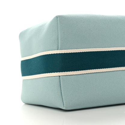 Hermes Canvas Large Bride-A-Brac Pouch Eucalyptus 8 of 10