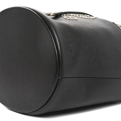 Chanel Caviar Deauville Drawstring Bucket Bag Black 10 of 10