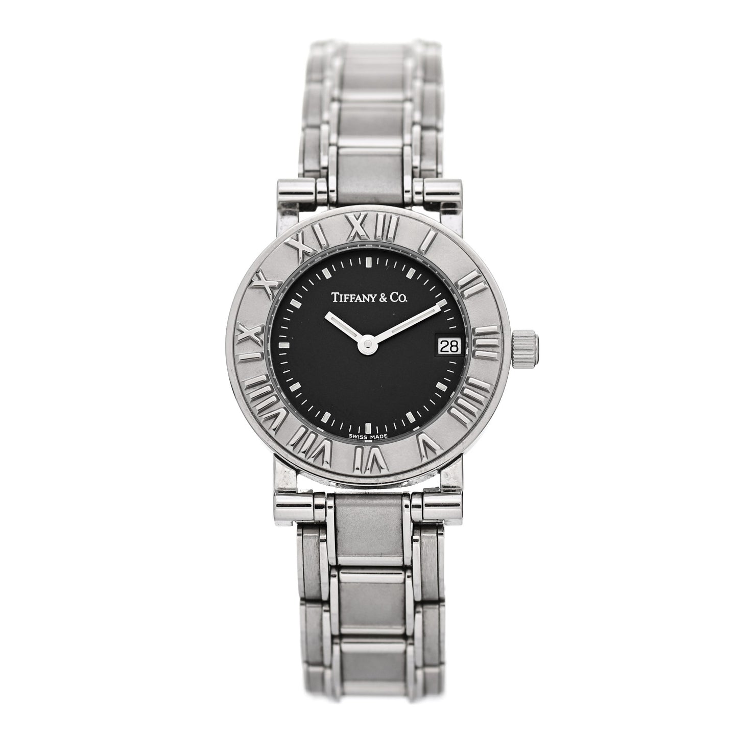 Stainless Steel 25mm Atlas Quartz Watch Black