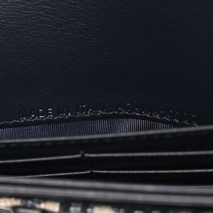 Christian Dior Oblique Saddle Chain Long Wallet Blue 6 of 9