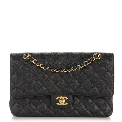 Chanel Caviar Quilted Medium Double Flap Black 1 of 9