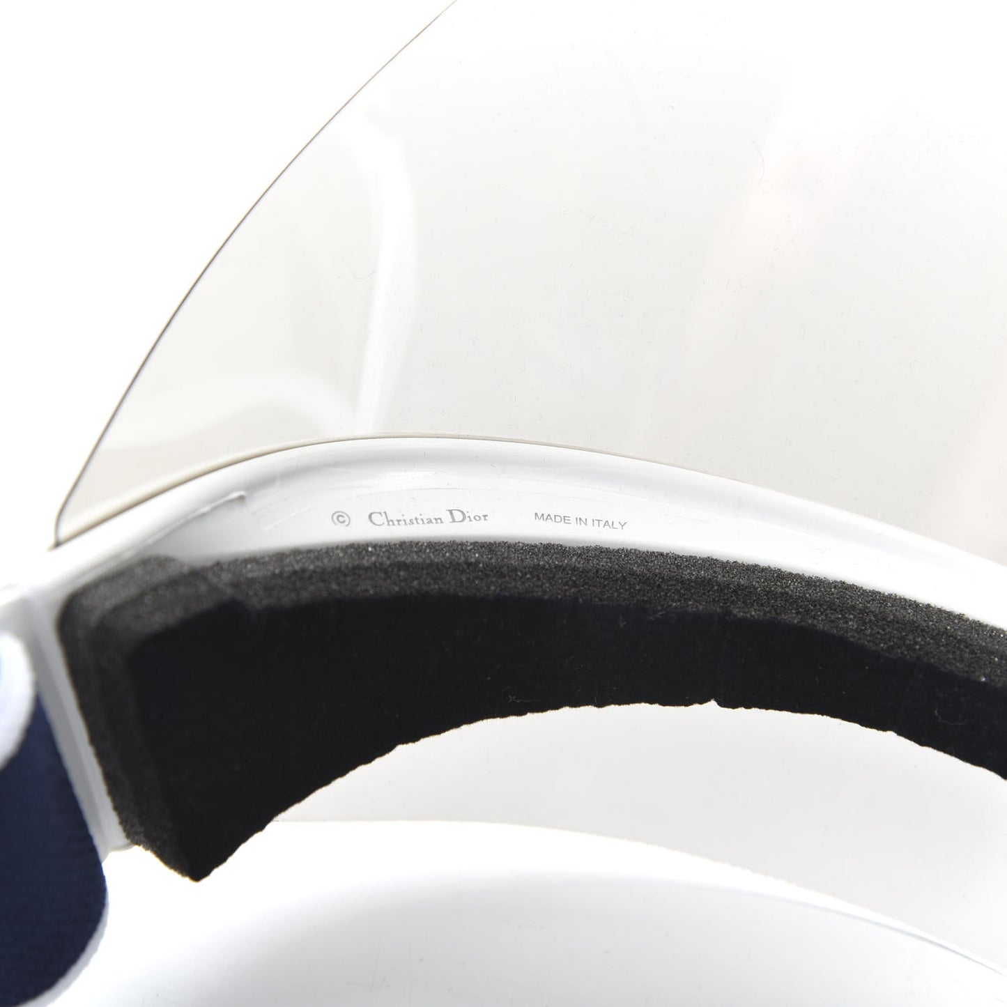 Mirrored DiorClub1 Sun Visor Silver