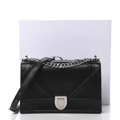 Christian Dior Lambskin Medium Diorama Flap Bag Black 17 of 17
