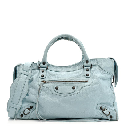 Balenciaga Agneau Classic Hardware City Bleu Dragee 1 of 11