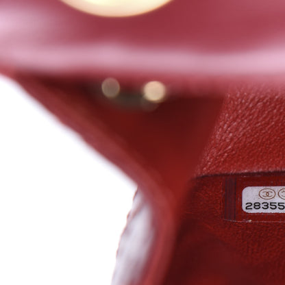 Chanel Aged Calfskin Quilted 2.55 Reissue Mini Flap Red 9 of 11
