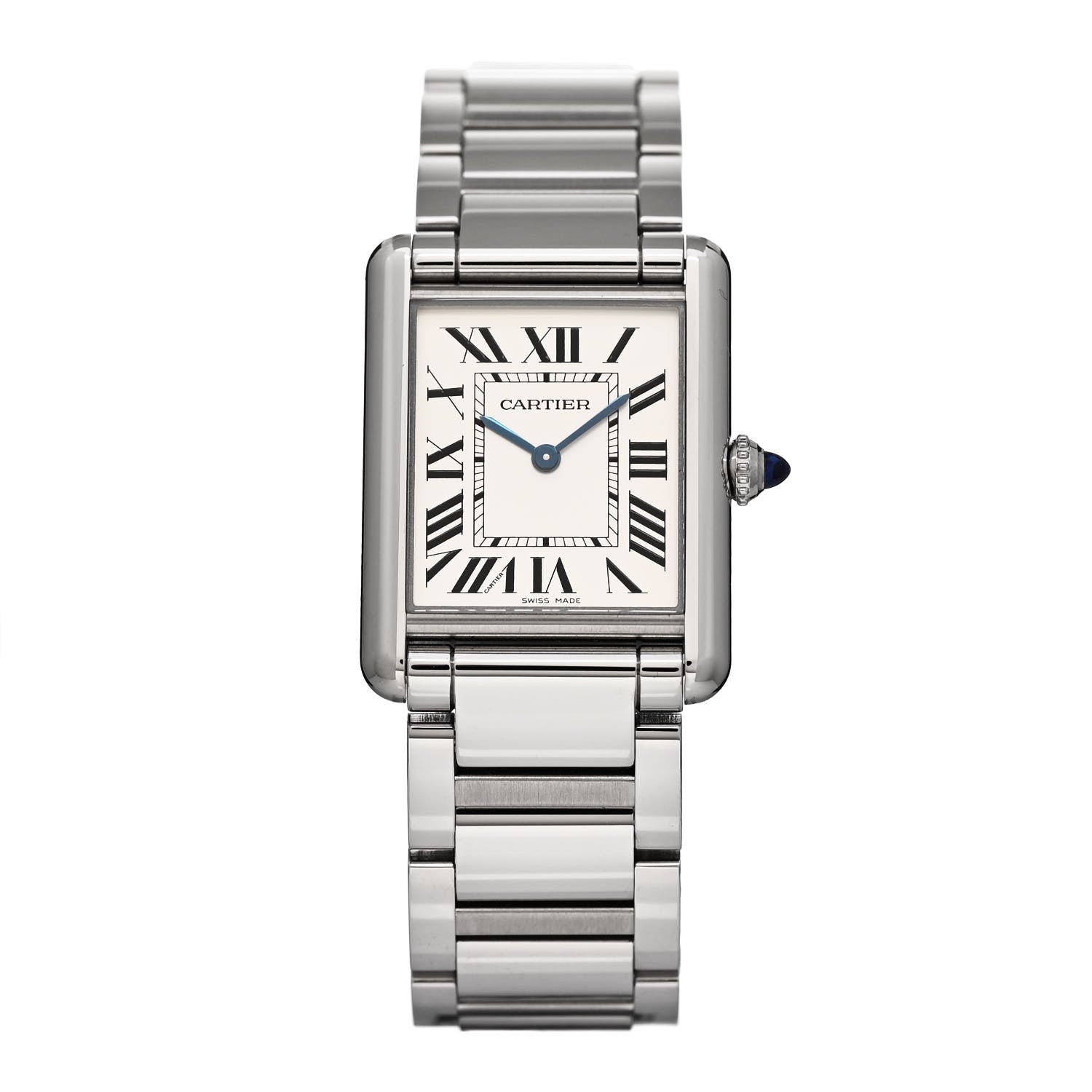 Cartier Stainless Steel 25mm Must de Cartier Tank Quartz Watch 1 of 5