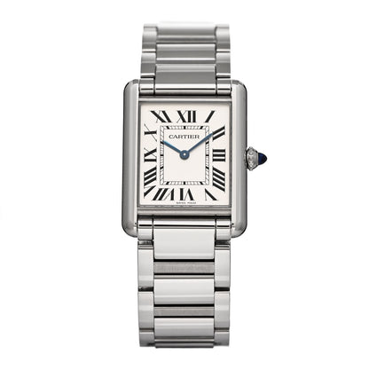 Cartier Stainless Steel 25mm Must de Cartier Tank Quartz Watch 1 of 5