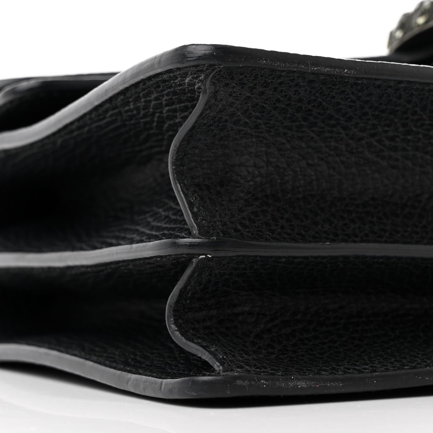 Pebbled Calfskin Small Dionysus Shoulder Bag Black