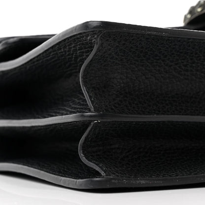 Gucci Pebbled Calfskin Small Dionysus Shoulder Bag Black 10 of 14
