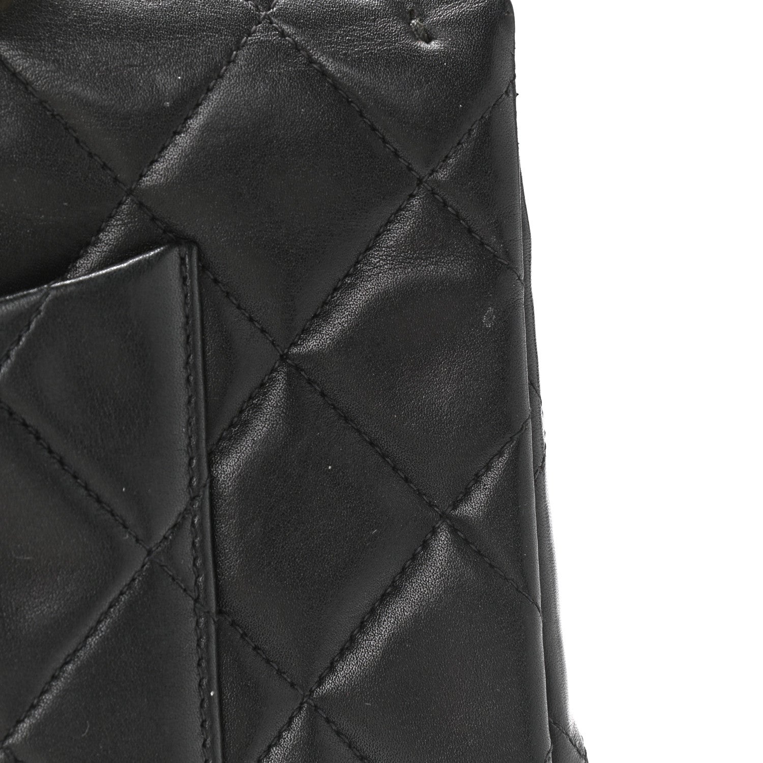 Chanel Lambskin Quilted XL Jumbo Single Flap Black 19 of 21