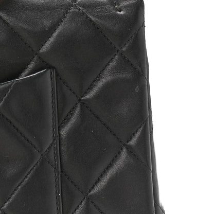 Chanel Lambskin Quilted XL Jumbo Single Flap Black 19 of 21