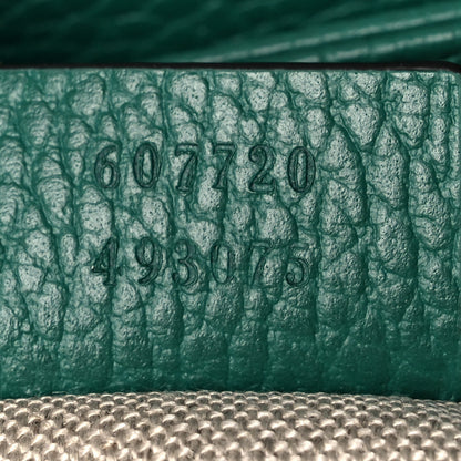 Gucci Dollar Calfskin Interlocking G Crossbody Bag Emerald 7 of 12