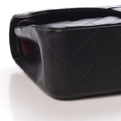 Chanel Caviar Quilted Jumbo Double Flap Black 9 of 10