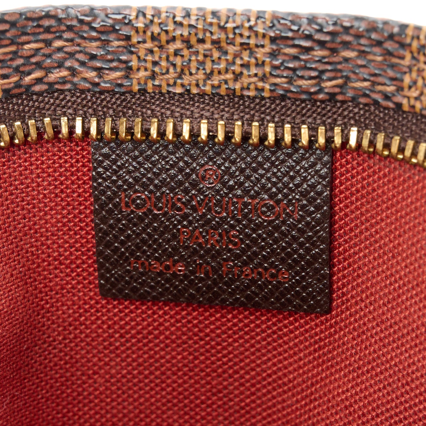Damier Ebene Trousse Make Up Bag Pochette