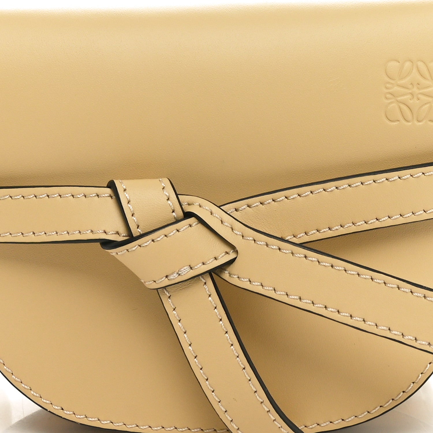 Loewe Calfskin Jacquard Mini Gate Dual Bag Butter 7 of 10