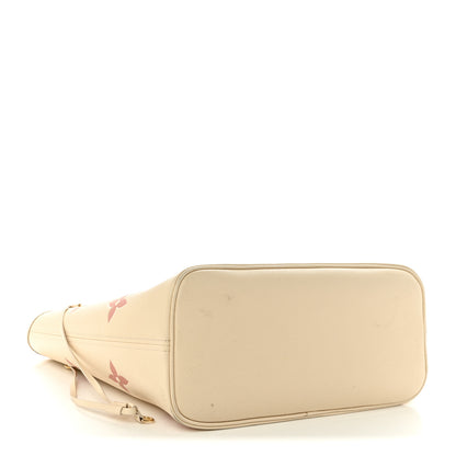 Louis Vuitton Empreinte Monogram Giant Neverfull MM   Creme Rose Trianon 5 of 10