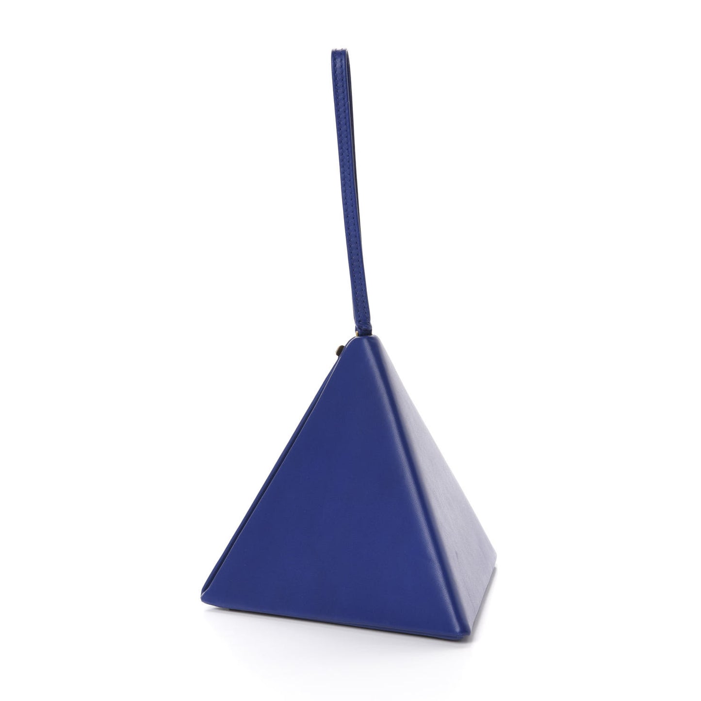 Lambskin Pyramid Clutch Blue