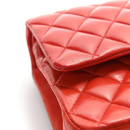 Chanel Lambskin Quilted Medium Double Flap Red 15 of 20