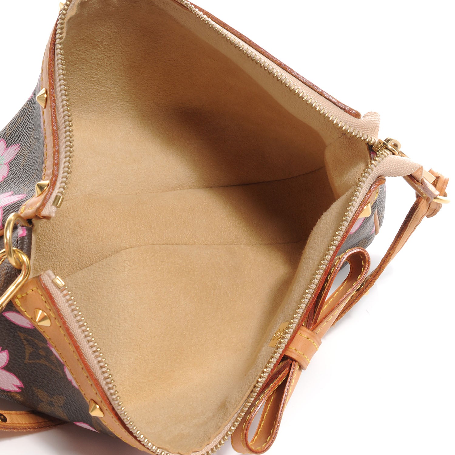 Louis Vuitton Monogram Cherry Blossom Pochette Accessories Brown 5 of 7