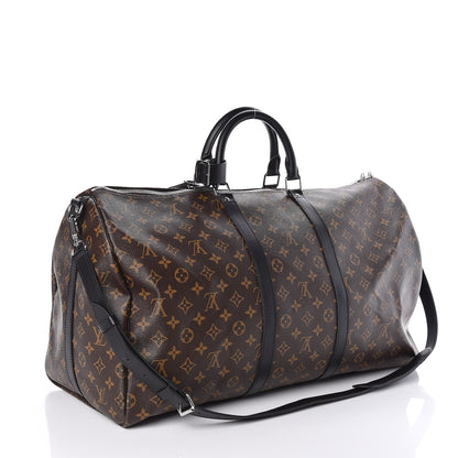 Louis Vuitton Monogram Macassar Keepall Bandouliere 55 3 of 9