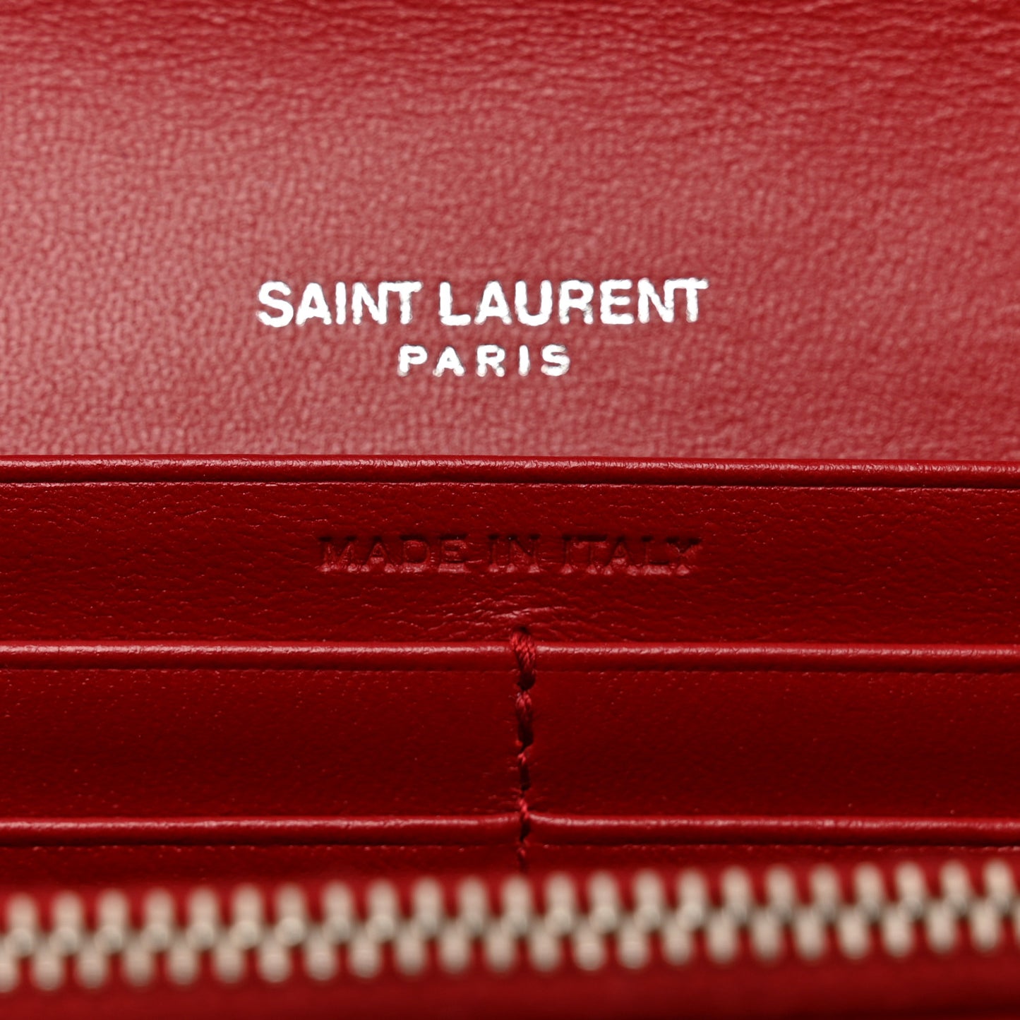 Lambskin Y Quilted Monogram Large Loulou Flap Wallet Rouge Eros