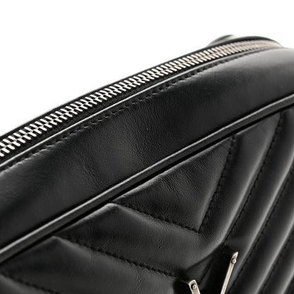 Saint Laurent Calfskin Matelasse Monogram Lou Camera Bag Black 11 of 12