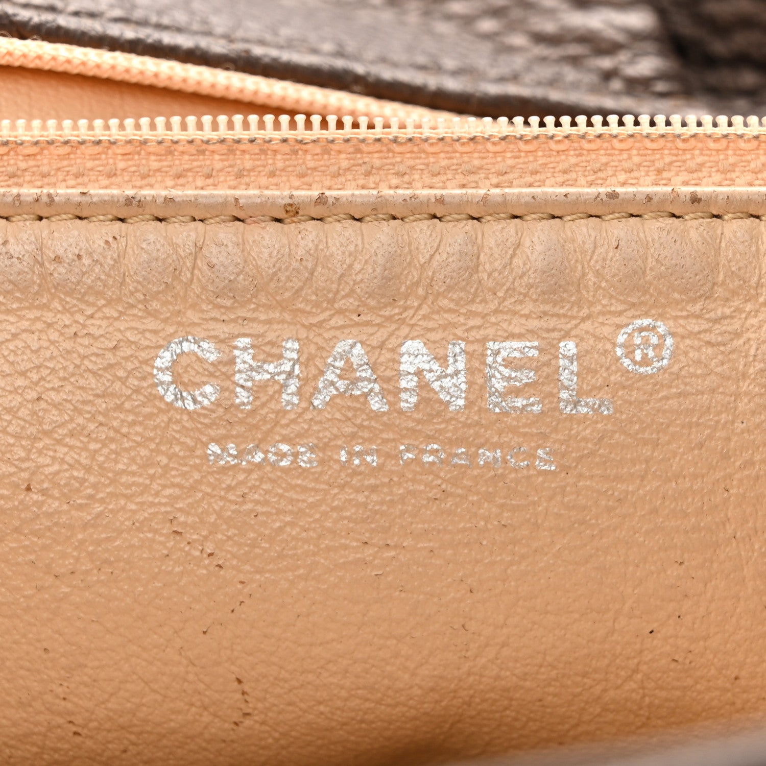 Chanel Metallic Deerskin Small Luxe Ligne Flap Bronze 6 of 16