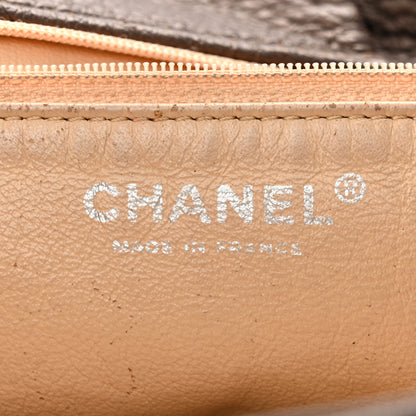 Chanel Metallic Deerskin Small Luxe Ligne Flap Bronze 6 of 16