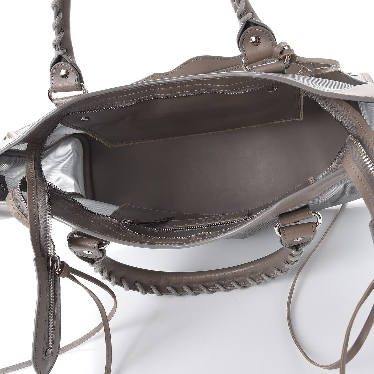 Technical Mesh Vegetable Calfskin Classic Silver Hardware City Gris Ardoise Gris Pyrite