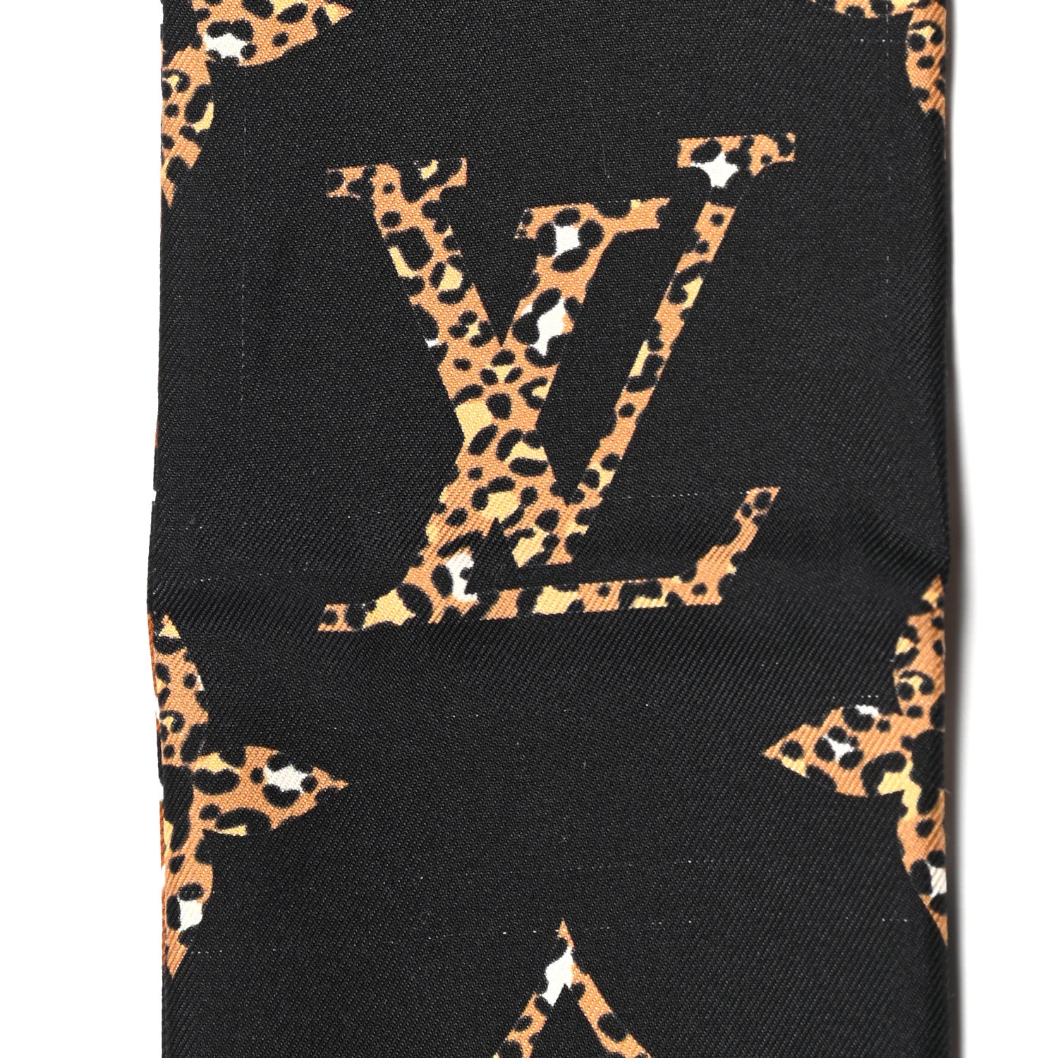 Louis Vuitton Silk Monogram Giant Jungle Bandeau Black 3 of 5