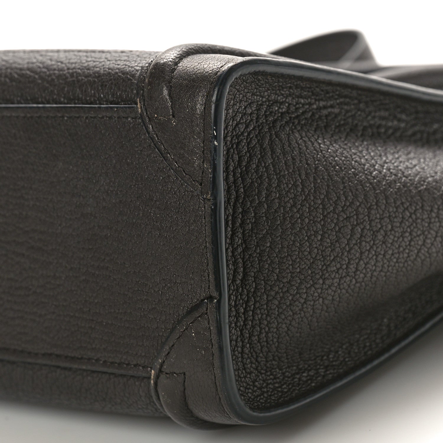 Celine Drummed Calfskin Nano Luggage Brown 10 of 13