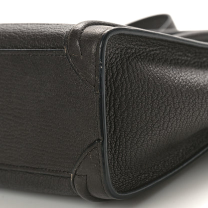 Celine Drummed Calfskin Nano Luggage Brown 10 of 13