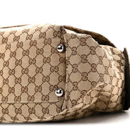 Gucci Monogram Web Messenger Diaper Bag Brown 10 of 11