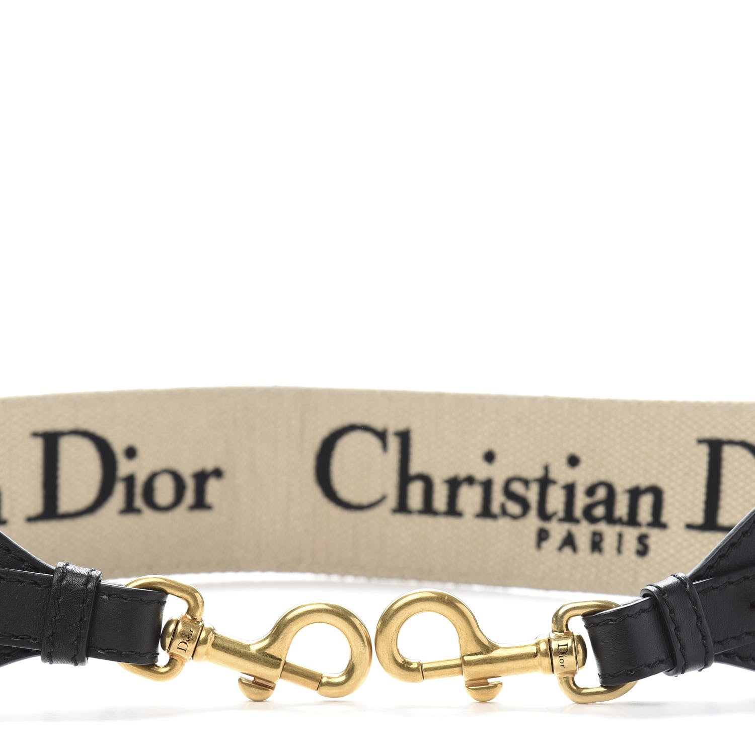 Christian Dior Canvas Embroidered Shoulder Strap Blue 3 of 5