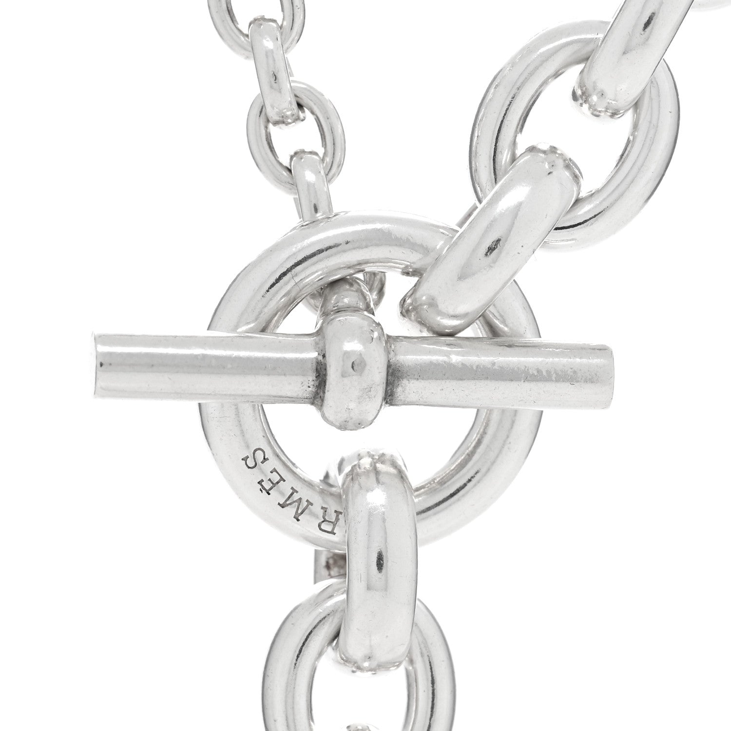 Hermes Sterling Silver Crescendo Necklace 4 of 4