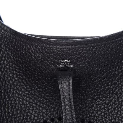 Hermes Taurillon Clemence Evelyne TPM Black 6 of 11