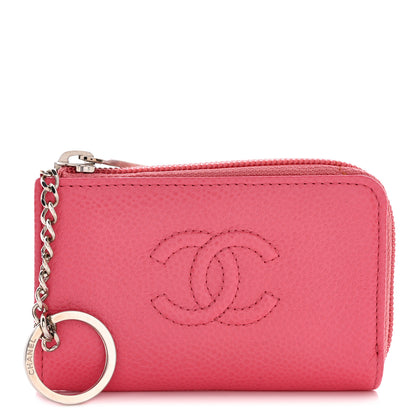 Chanel Caviar Timeless CC Coin Purse Pink 1 of 8