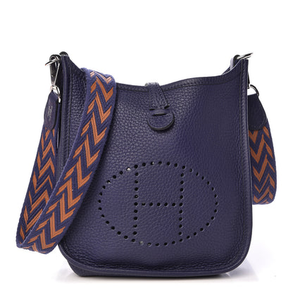 Hermes Taurillon Clemence Amazone Evelyne TPM Bleu Encre 1 of 11
