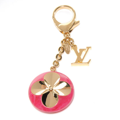 Louis Vuitton Acetate Hollow Flower Bag Charm Fuchsia 1 of 6