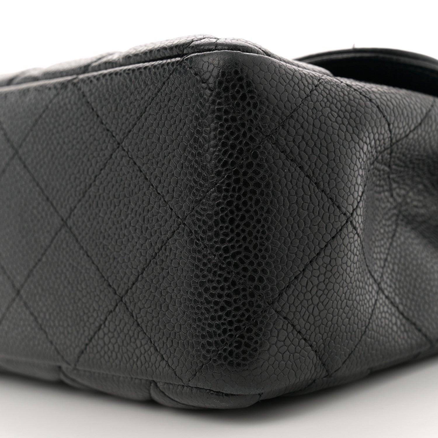 Chanel Caviar Quilted Jumbo Single Flap Black 10 of 12