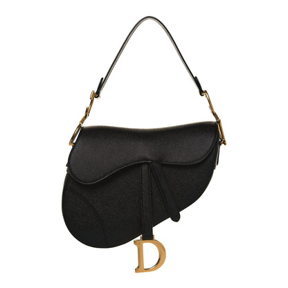 Christian Dior Grained Calfskin Saddle Bag Black 1 of 13