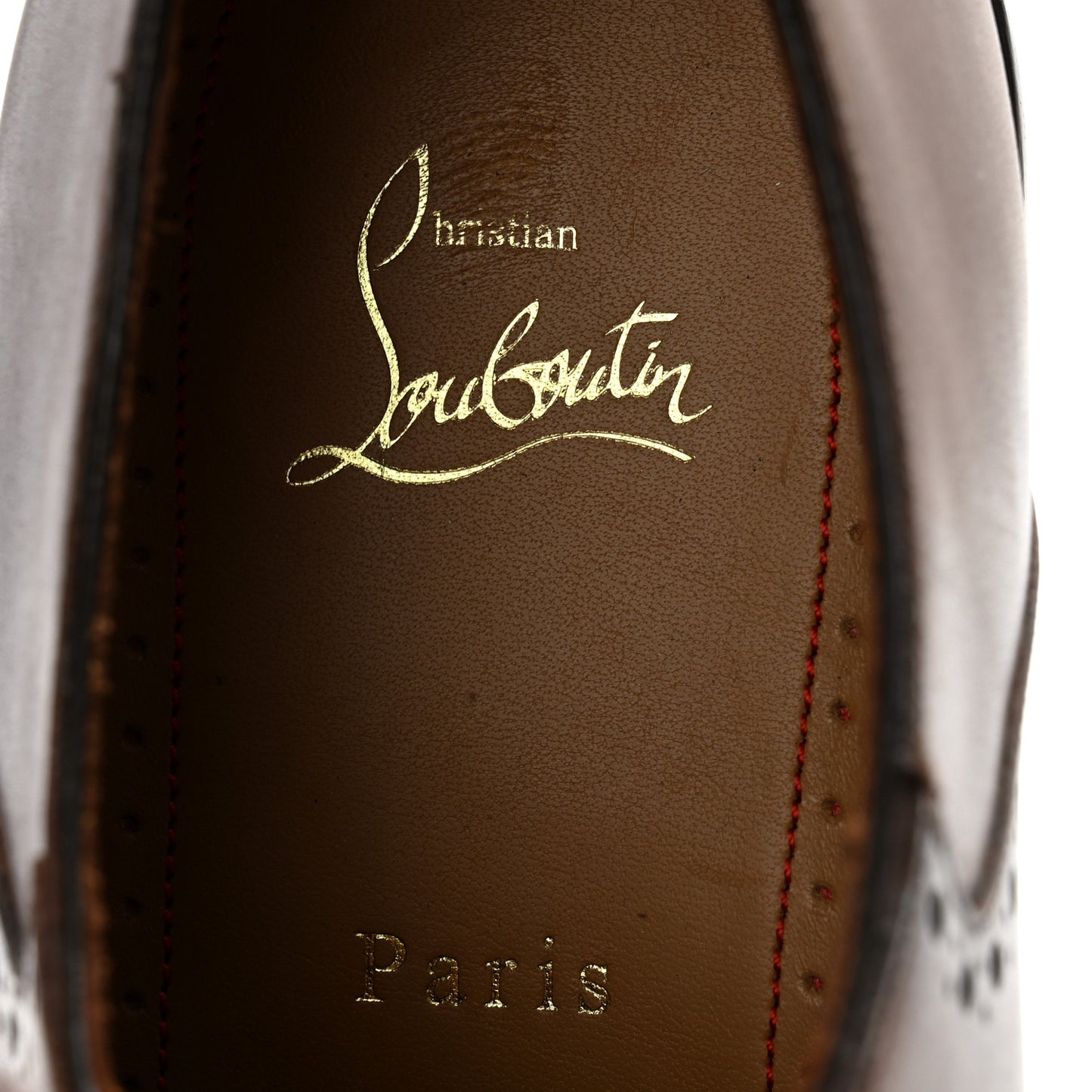 Calfskin A Mon Homme Flat Loafers 42.5 Brown