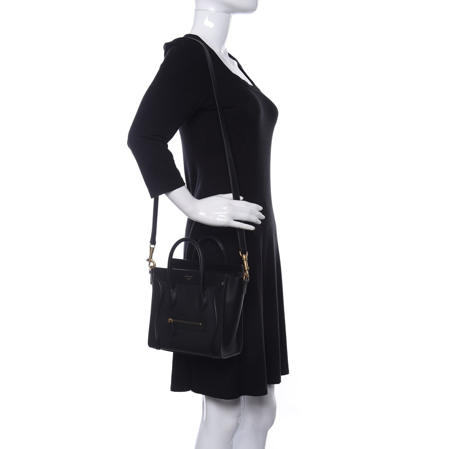 Smooth Calfskin Nano Luggage Black