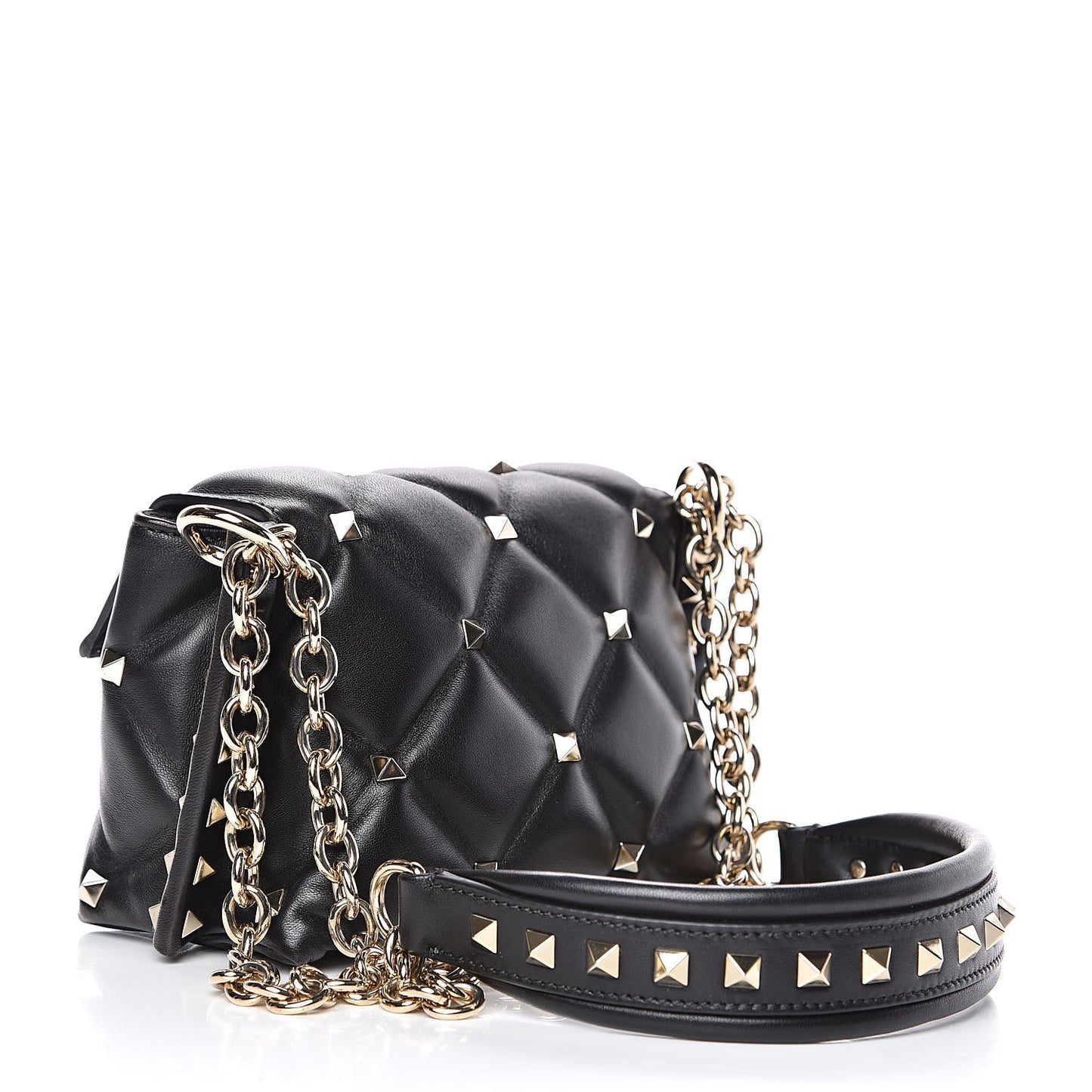 Nappa Mini Candystud Crossbody Black