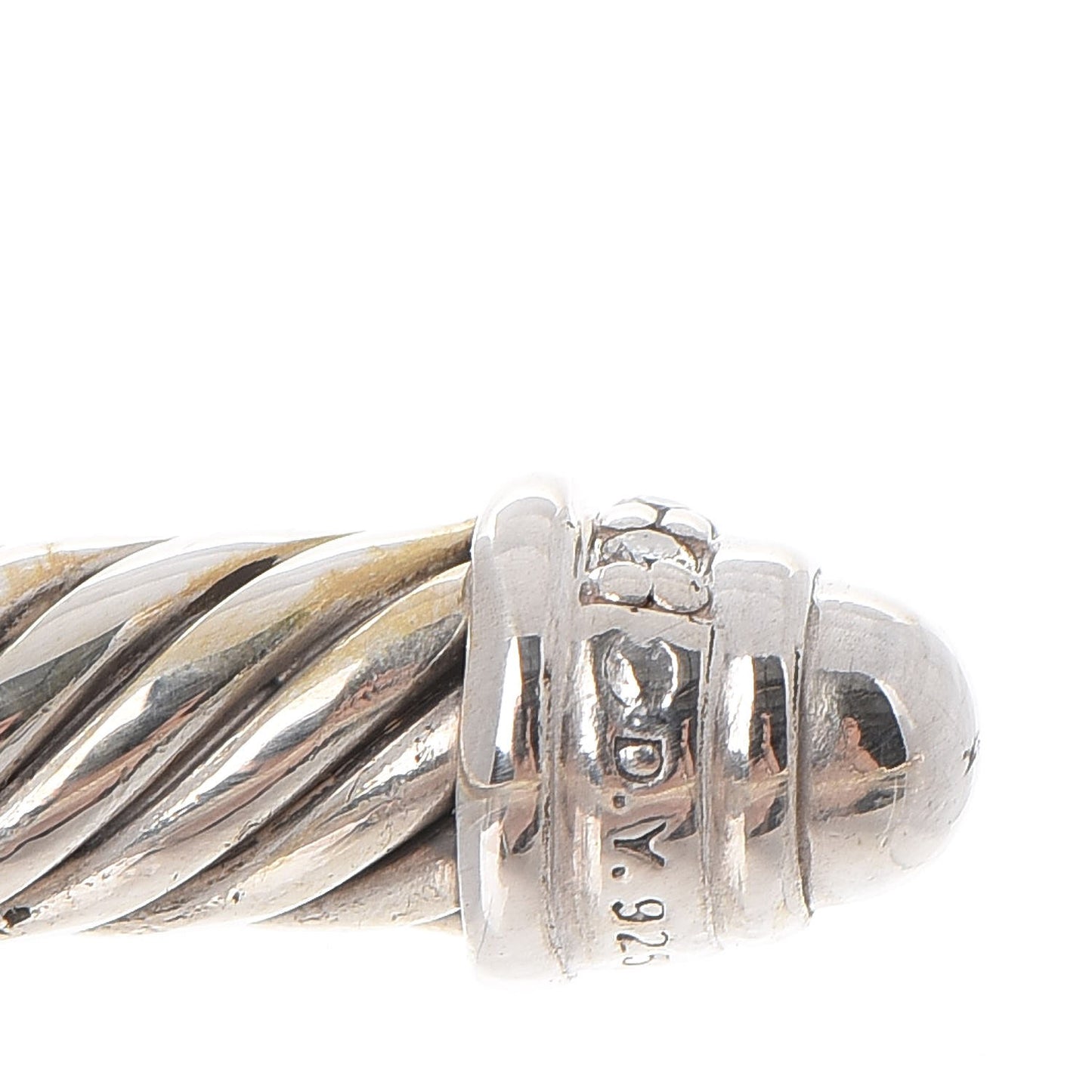 Sterling Silver Diamond 5mm Cable Classics Cuff