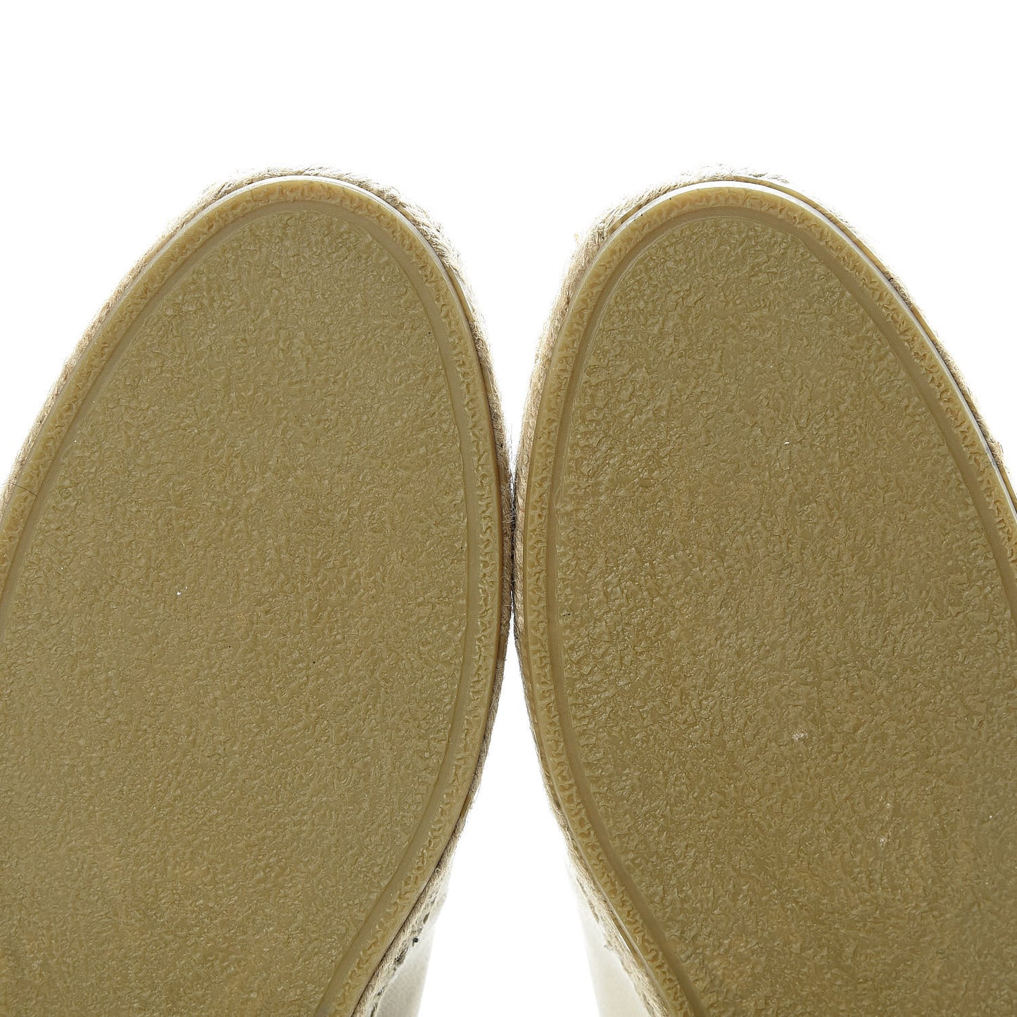 Canvas Elba Logo Embroidered Espadrilles 45 Panna