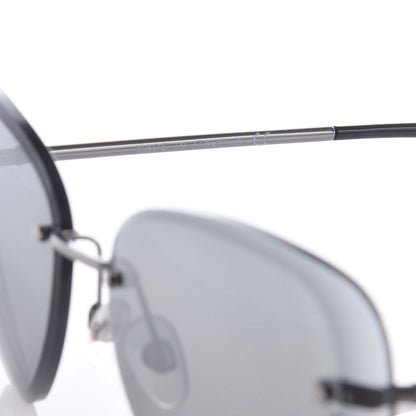 Chanel Mirrored Pilot Sunglasses 4239 Silver 6 of 8