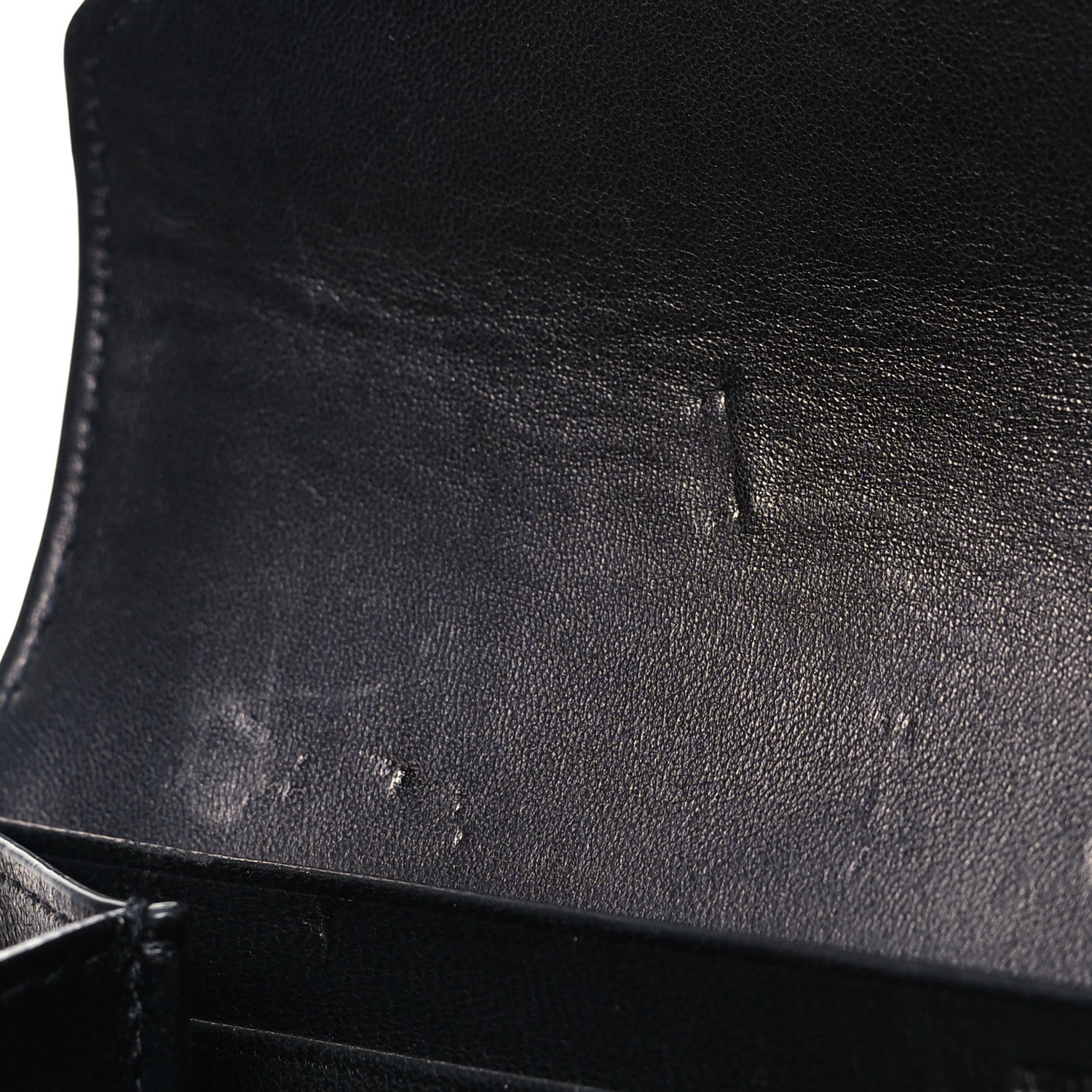 Saint Laurent Lambskin Quilted Monogram Large Gabbie Flap Wallet Black 11 of 11