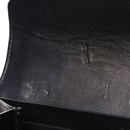 Saint Laurent Lambskin Quilted Monogram Large Gabbie Flap Wallet Black 11 of 11