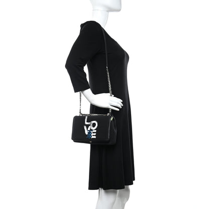 Burberry Canvas Printed Small Love Lola Bag Black 2 of 5